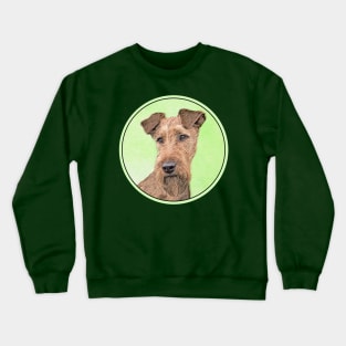 Irish Terrier Painting - Cute Original Dog Art Crewneck Sweatshirt